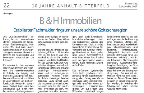 Mitteldeutsche Zeitung - 10 Jahre Anhalt-Bitterfeld
